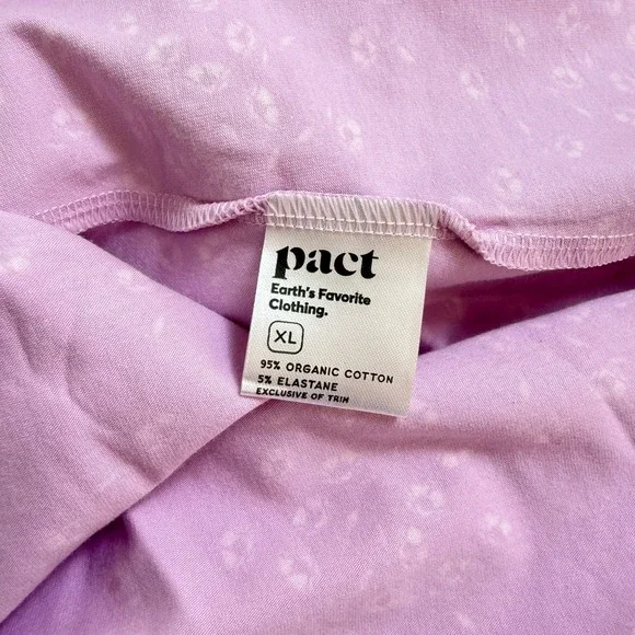 Pact Lilac Floral Tie Back Cutout Sundress XL Cottage Garden Spring Summer - Picture 8 of 10